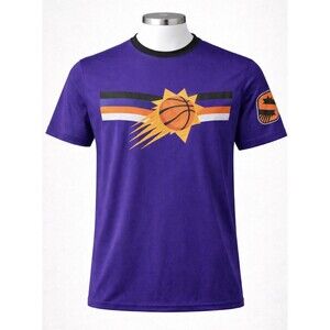 Phoenix Suns  NBA Purple Tee Shirt Short Sleeves Size Large Devin Booker #1